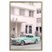 Wandposter Retro Style - Sunny Street in a Pink Glow and a Car 144343 additionalThumb 41