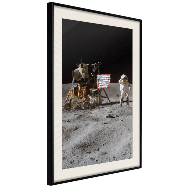 Wall Poster Moon Landing - Photo of the Ship, Astronaut and Flag in Space 146243 additionalImage 9
