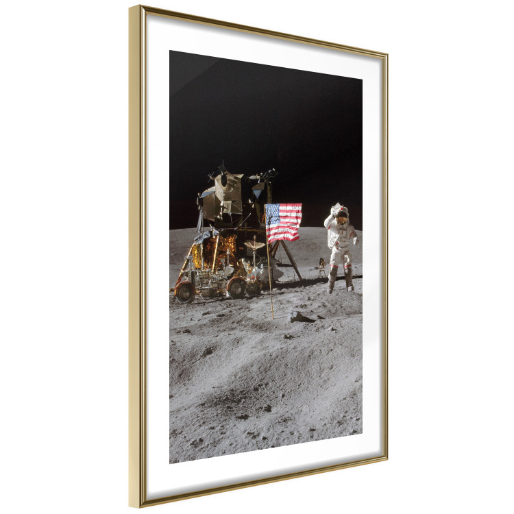 Wall Poster Moon Landing - Photo of the Ship, Astronaut and Flag in Space 146243 additionalImage 8