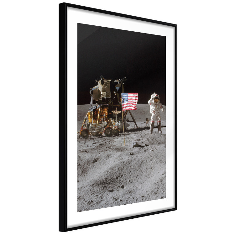Wall Poster Moon Landing - Photo of the Ship, Astronaut and Flag in Space 146243 additionalImage 6