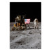 Wall Poster Moon Landing - Photo of the Ship, Astronaut and Flag in Space 146243