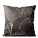 Sammets kudda Chocolate ficus - a botanical glamour composition in shades of brown 147043