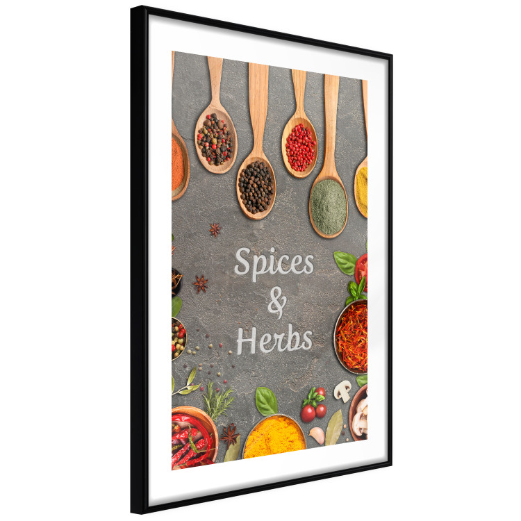 Poster Culinary Essentials - Colorful Composition of Herbs and Vegetables on a Stone Slab 149243 additionalImage 5