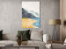 Quadro Abstract Landscape - Beach, Mountains and Ocean Against a Light Gray Sky 149743 additionalThumb 3