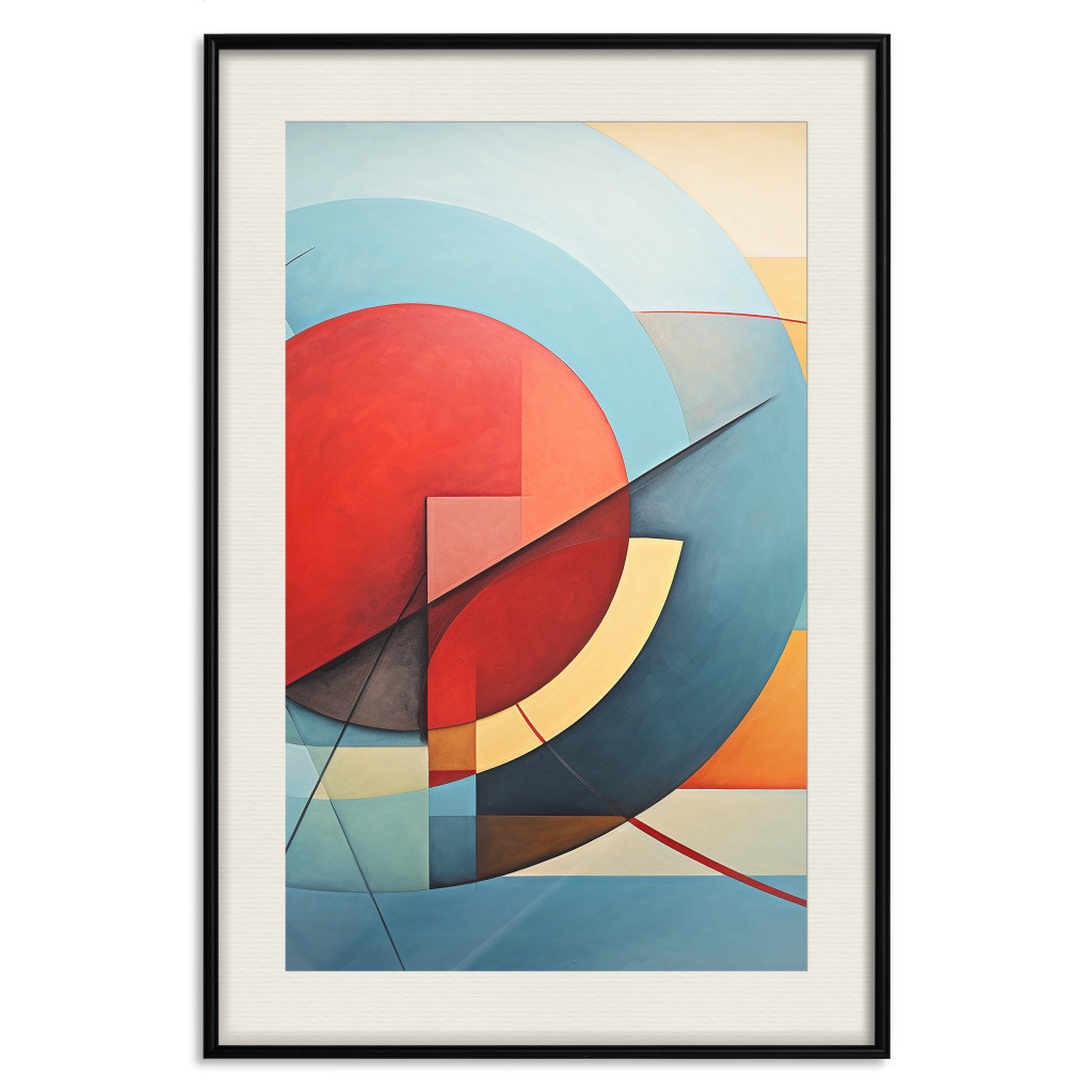 Plakat: Dekonstruktywizm - Geometryczna Kompozycja W Stylu Kandinskiego