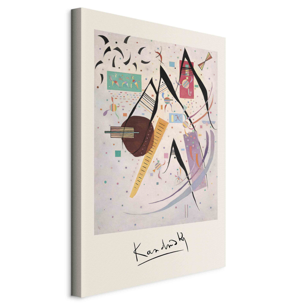 Duży Obraz XXL Czarne Punkty - Kolorowa I Zdezorganizowana Kompozycja Kandinsky'ego [Large Format]