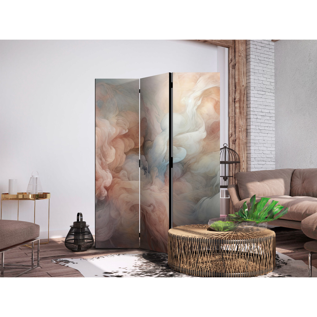 Decoratieve Kamerverdelers  Pastel Smoke - A Fluffy Cloud In Shades Of Pink And Blue [Room Dividers]