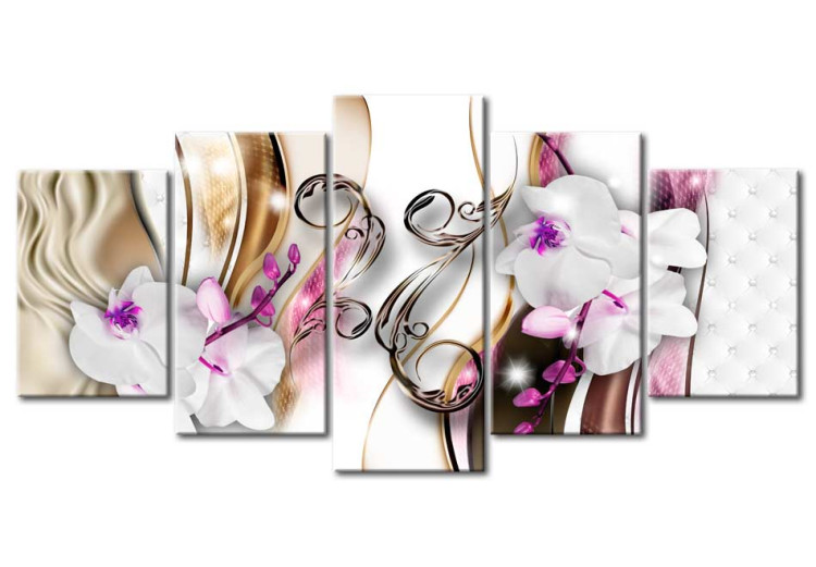 Tableau sur toile Orchids: pink flowers