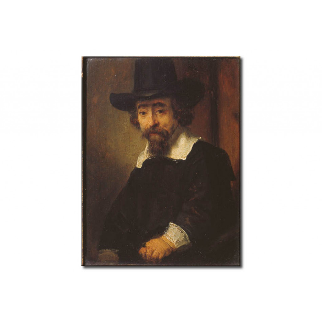 Schilderij  Rembrandt: Portrait Of Dr.Ephraim Bueno