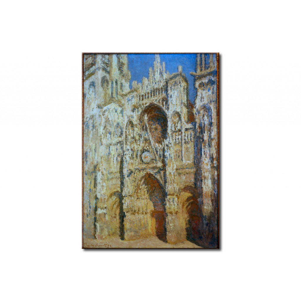 Schilderij  Claude Monet: The Cathedral Of Rouen, The Portal And The Tour D'Albane In Bright Daylight