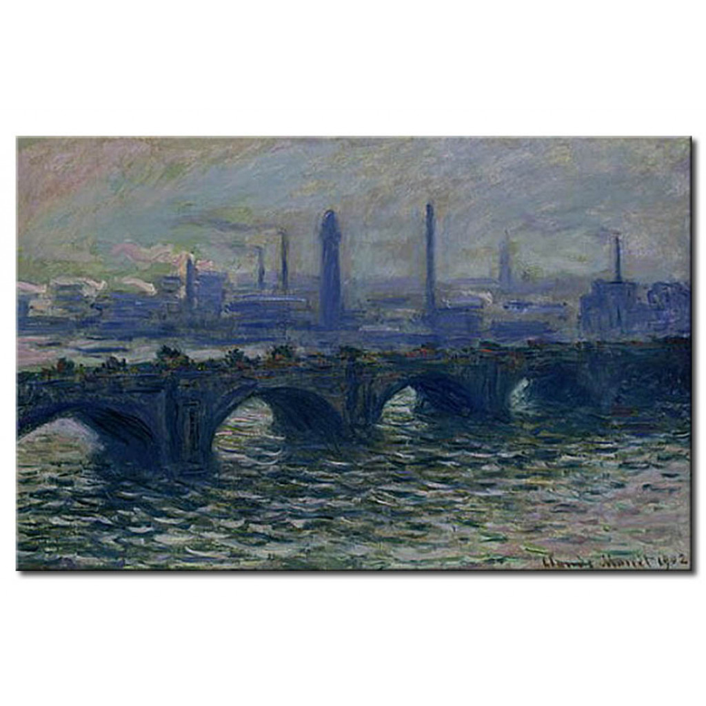 Schilderij  Claude Monet: Waterloo Bridge