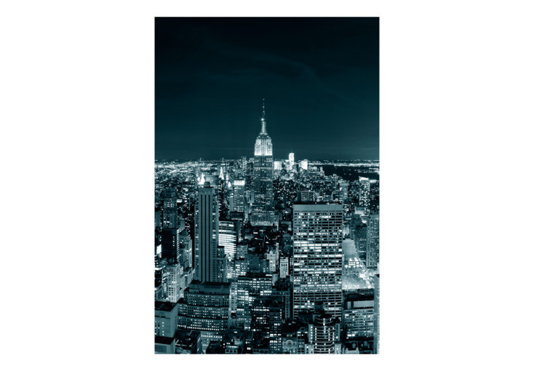 Carta da parati moderna Vita notturna di New York - panorama urbano con Empire State Building 61543 additionalImage 1