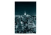 Carta da parati moderna Vita notturna di New York - panorama urbano con Empire State Building 61543 additionalThumb 1