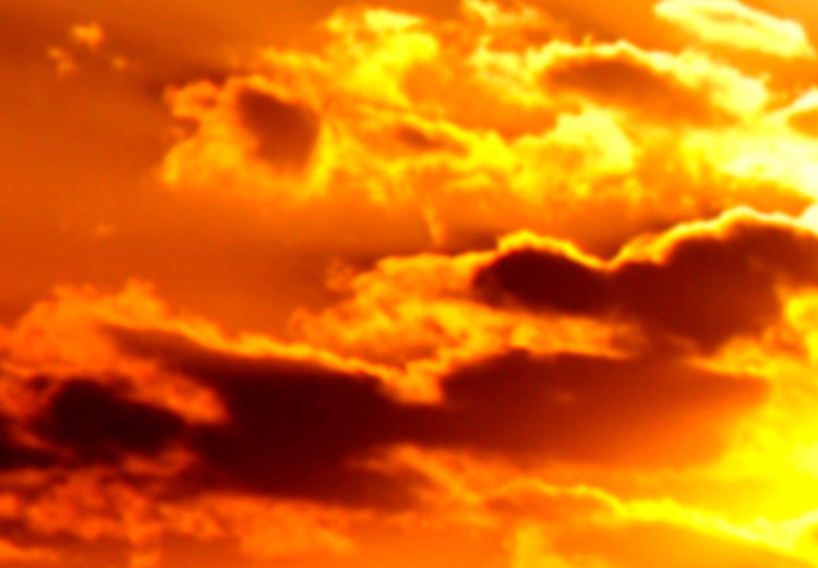 Obraz Pomarańczowe niebo (1-częściowy) - artystyczny zachód nad oceanem 96843 additionalImage 5