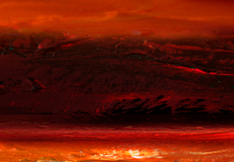 Obraz Pomarańczowe niebo (1-częściowy) - artystyczny zachód nad oceanem 96843 additionalImage 4