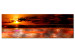 Obraz Pomarańczowe niebo (1-częściowy) - artystyczny zachód nad oceanem 96843