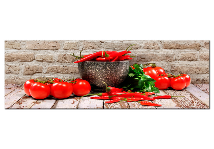 Leinwandbild Red Vegetables (1 Part) Brick Narrow