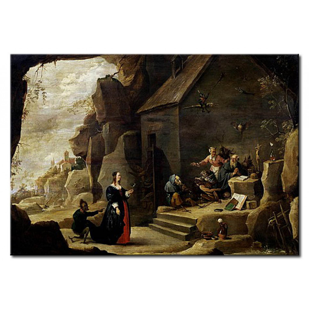 Schilderij  David Teniers The Younger: The Temptation Of St. Anthony