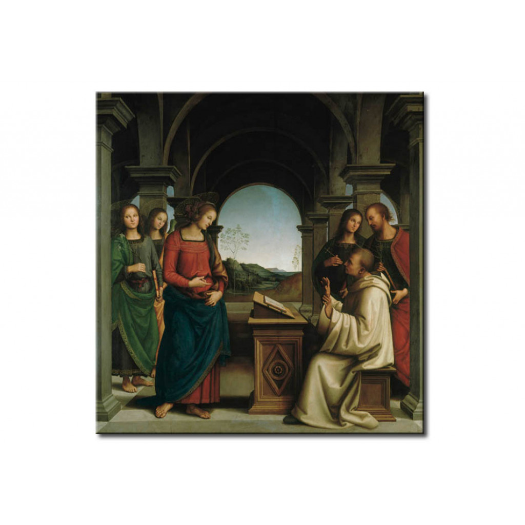 Schilderij  Pietro Perugino: The Vision Of St.Bernard