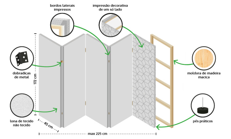 Biombo decorativo Concrete blocks II [Room Dividers] 133753 additionalImage 7