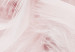 Quadro contemporaneo Scritta marrone Make magic - astrazione con piume rosa sullo sfondo 136453 additionalThumb 4