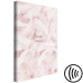 Quadro contemporaneo Scritta marrone Make magic - astrazione con piume rosa sullo sfondo 136453 additionalThumb 6
