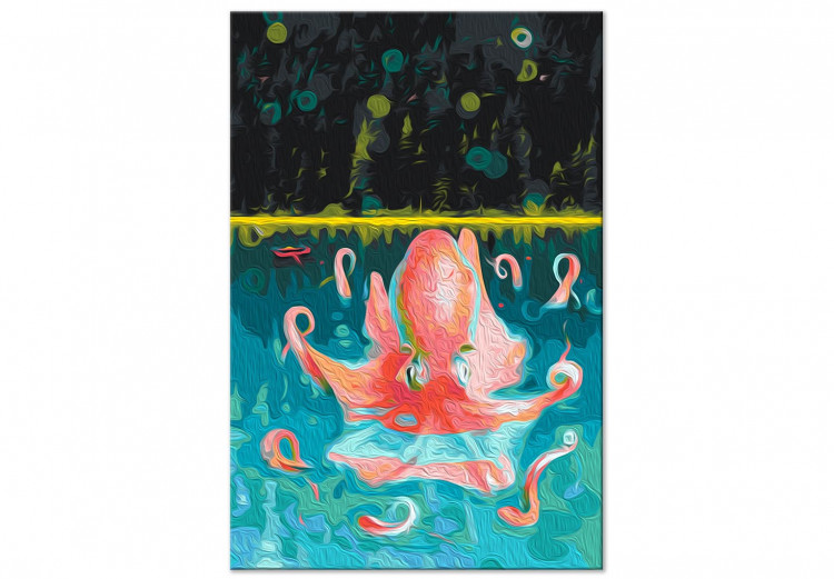 Paint by number Pink Girl - Octopus during the Morning Bath in the Emerald Ocean 146553 additionalImage 7
