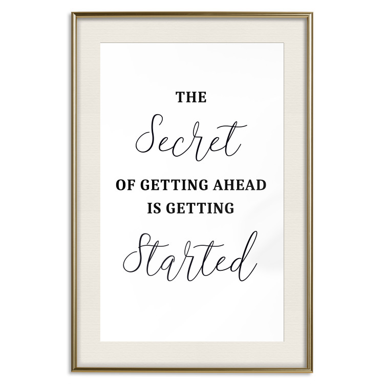 Wall Poster The Secret of Getting Ahead Is Getting Started - Motivational Sentence 149253 additionalImage 27
