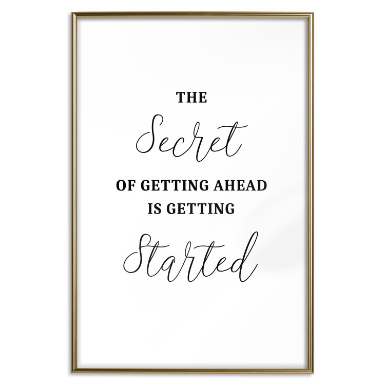 Wall Poster The Secret of Getting Ahead Is Getting Started - Motivational Sentence 149253 additionalImage 24