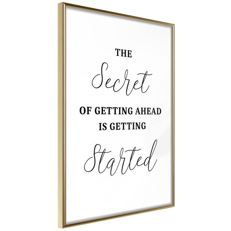 Wall Poster The Secret of Getting Ahead Is Getting Started - Motivational Sentence 149253 additionalImage 6