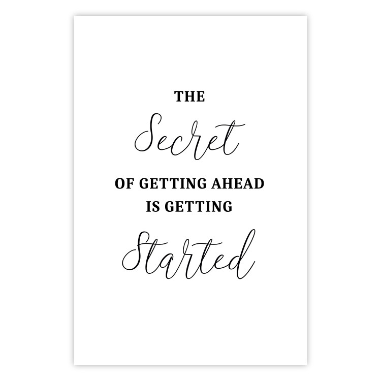 Wall Poster The Secret of Getting Ahead Is Getting Started - Motivational Sentence 149253 additionalImage 21