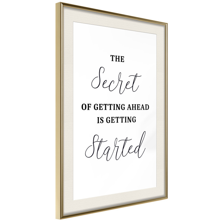 Wall Poster The Secret of Getting Ahead Is Getting Started - Motivational Sentence 149253 additionalImage 8