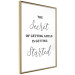Wall Poster The Secret of Getting Ahead Is Getting Started - Motivational Sentence 149253 additionalThumb 6