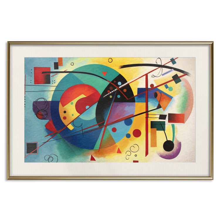 Póster Painterly Abstraction - A Composition Inspired by Kandinsky’s Work 151153 additionalImage 27