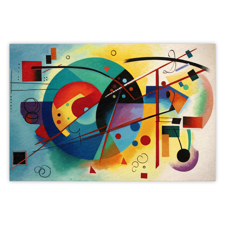 Póster Painterly Abstraction - A Composition Inspired by Kandinsky’s Work 151153