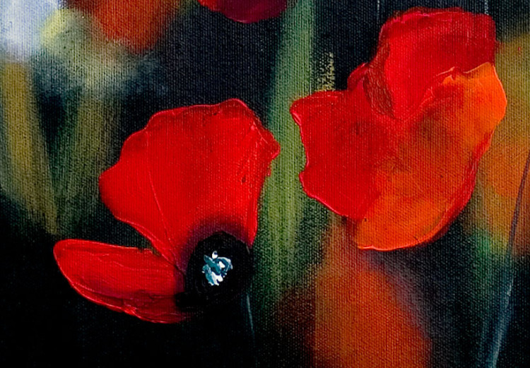 Quadro su tela Prato fiorito (1 parte) - motivo floreale con papaveri rossi 47153 additionalImage 4