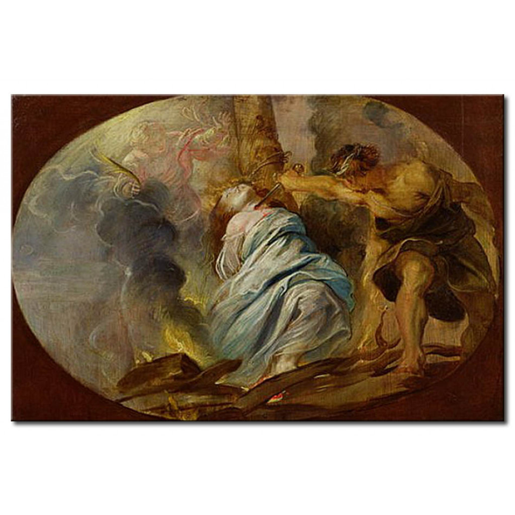 Schilderij  Peter Paul Rubens: The Martyrdom Of St. Lucy
