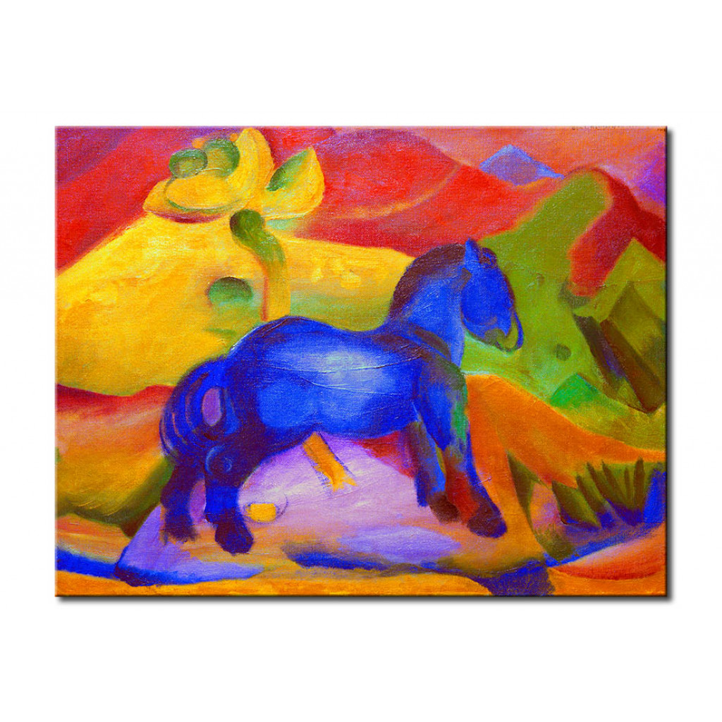 Schilderij  Franz Marc: Blue Horse, Children's Picture