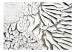 Fototapeta Oznaka płynącego czasu - tekstura pękającej wyschniętej białej farby 61053 additionalThumb 1
