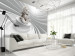 Photo Wallpaper Angelic splendour - white abstraction with 3D angel sculpture 92053