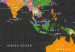 Ozdobna tablica korkowa Mapa świata: Ciemna głębia [Mapa korkowa] 95953 additionalThumb 6