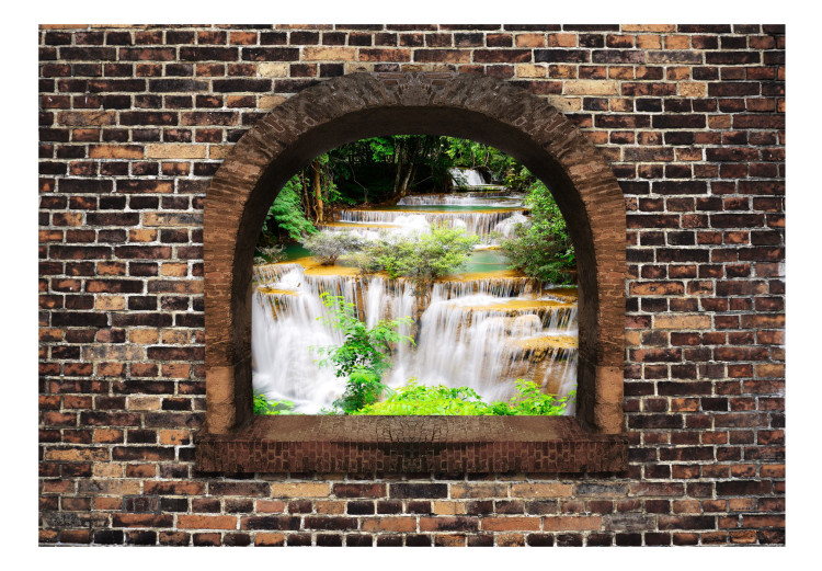 Fotomural Stony Window: Waterfalls 97953 additionalImage 1
