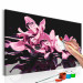 Cuadro para pintar por números Orquídea rosa (fondo negro) 107163 additionalThumb 3