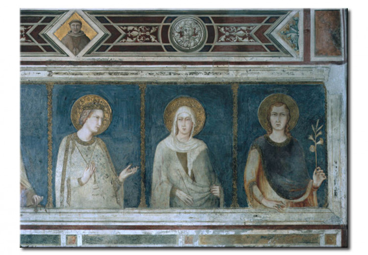 Reprodukcja obrazu Saints Francis, Louis of Toulouse, Elizabeth, Clare and Louis of France 110663
