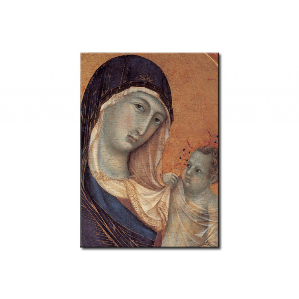 Schilderij  Duccio Di Buoninsegna: Madonna And Child With Six Angels