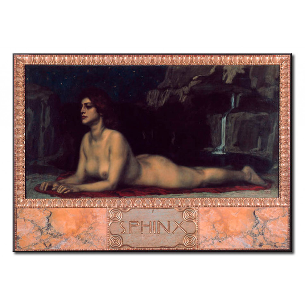 Schilderij  Franz Von Stuck: Sphinx