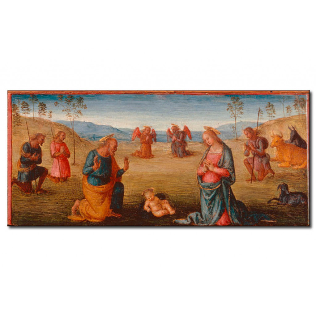 Schilderij  Pietro Perugino: Adoration Of The Child