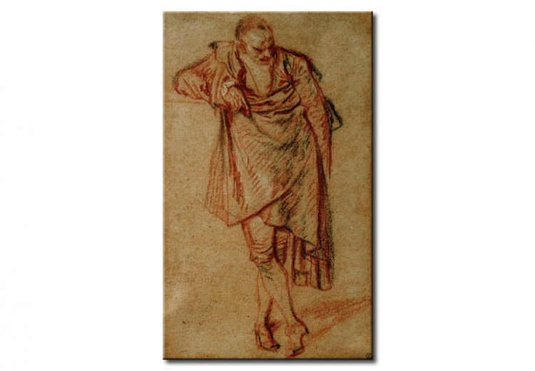 Man standing, leaning on a pedestal - Reproductions - bimago shop