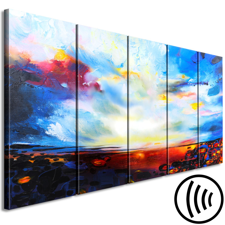 Canvas Colourful Sky (5 Parts) Narrow 123063 additionalImage 6