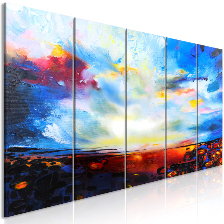 Canvas Colourful Sky (5 Parts) Narrow 123063 additionalImage 2